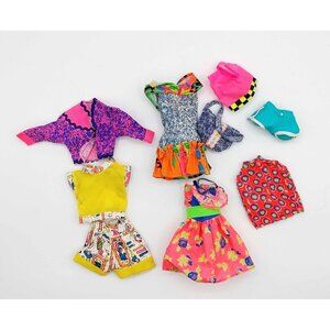 Lot of 9 Barbie Doll Clothing Clothes Tops Jackets Dresses Shorts